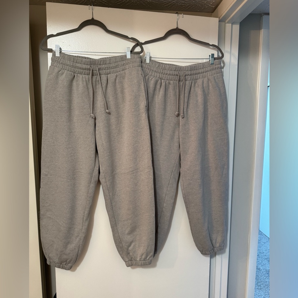 Wild Fable Tan Ribbed Sweatpants